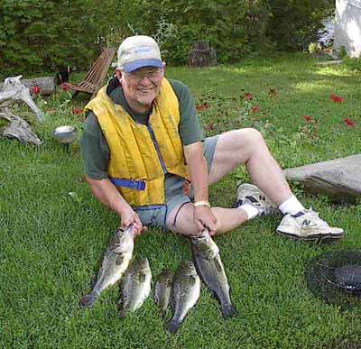 bass caught at Eels Lake