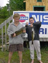 Nice largemouth bass caught at Eels Lake