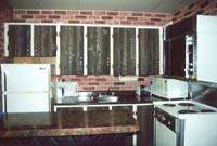 Hilltop kitchen area at Eels Lake Cottages and Marina