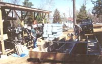 building a dock at Eels Lake -1